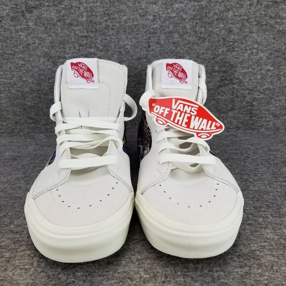 ✅ Womens 7.5 VANS Sneakers SK8-Hi National Geographic White/Animal Print Shoes - Picture 5 of 10